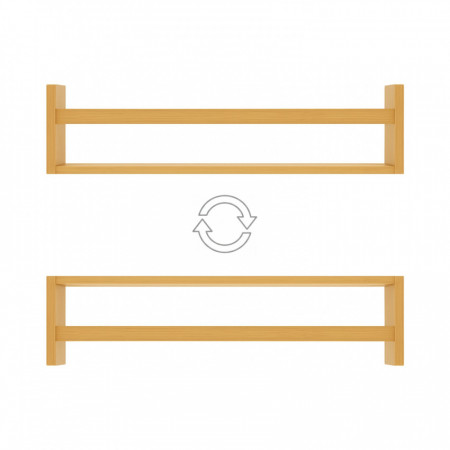 Pack 2 Estantes de Pared en Bambú Canoply 15x70x12cm Thinia Home Estanterías 2