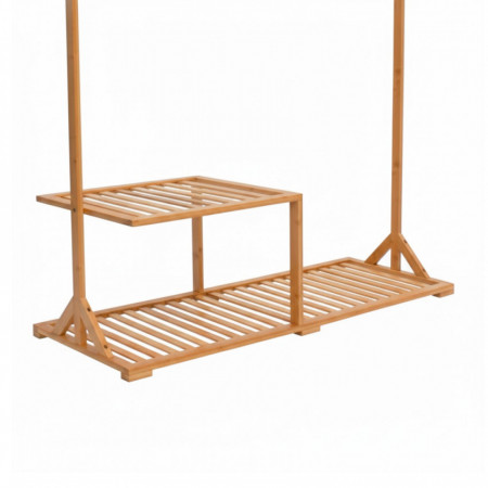 Perchero con Zapatero en Bambú Canoply 169x107x40cm Thinia Home Percheros y Zapateros 3