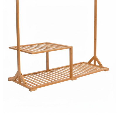 Porte-manteau avec range-chaussures en bambou Canoply 169 x 107 x 40 cm Thinia Home