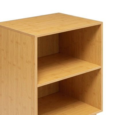 Pack 2 Muebles Modulares en Bambú con 2 Niveles Canoply 70x45x35cm Thinia Home Cajoneras 2