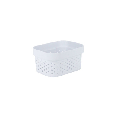 Cesta Baja de Ordenación Rectangular 1.2 Litros Zest 7house Ordenación Baño 1