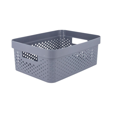 Cesta Mediana de Ordenación Rectangular 12.5 Litros Zest 7house Ordenación Baño 1