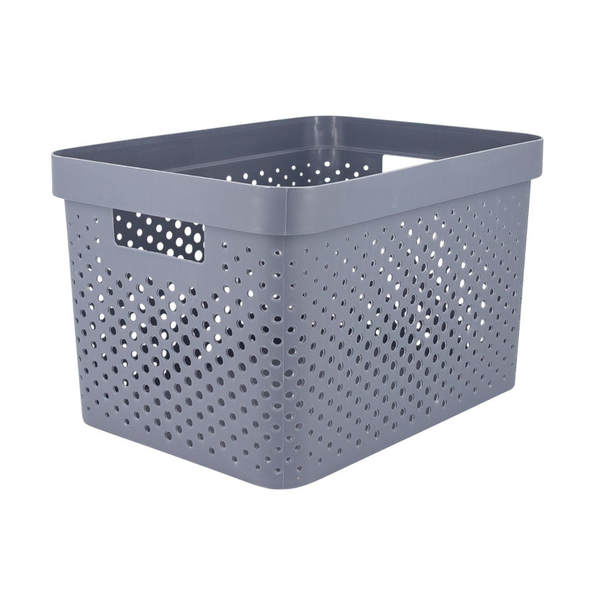 Cesta Mediana de Ordenación Rectangular con Tapa Zest 7house Ordenación Baño 1