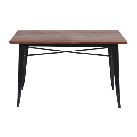 Mesa de Comedor Industrial Rectangular de Madera y Acero 120x60x76cm 7house Mesas de Comedor 3