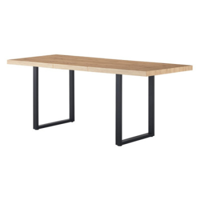 Mesa de Comedor Industrial Rectangular Extensible de Madera y Acero 200x77x80cm 7house Mesas de Comedor 3