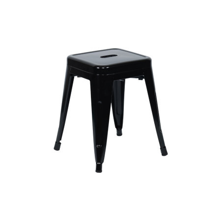 Taburete Bajo Industrial Apilable de Acero 38x38x46cm Thinia Home Taburetes 1