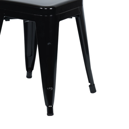 Taburete Bajo Industrial Apilable de Acero 38x38x46cm Thinia Home Taburetes 3