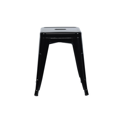 Pack 4 Taburetes Bajos Industriales Apilables de Acero 38x38x46cm Thinia Home Taburetes 5