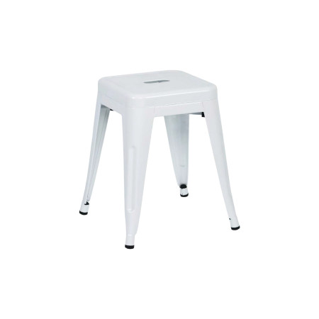 Taburete Bajo Industrial Apilable de Acero 38x38x46cm Thinia Home Taburetes 1