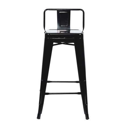 Taburete Alto Industrial Apilable de Acero 41x41x85cm Thinia Home Taburetes 2