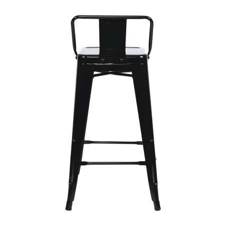 Taburete Alto Industrial Apilable de Acero 41x41x85cm Thinia Home Taburetes 5