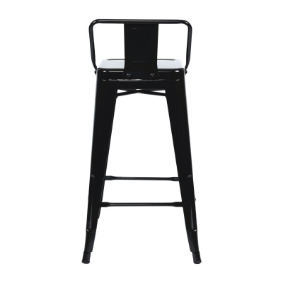 Taburete Alto Industrial Apilable de Acero 41x41x85cm Thinia Home Taburetes 5