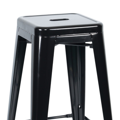 Taburete Medio Industrial Apilable de Acero 43x43x76cm Thinia Home Taburetes 2