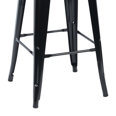 Taburete Medio Industrial Apilable de Acero 43x43x76cm Thinia Home Taburetes 3