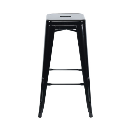 Pack 4 Taburetes Medios Industriales Apilables de Acero 43x43x76cm Thinia Home Taburetes 5