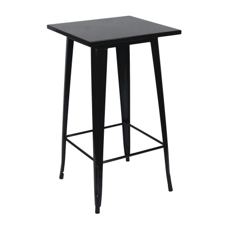 Mesa Alta Industrial Cuadrada de Acero 60x60x105cm Thinia Home Mesas de Comedor 1