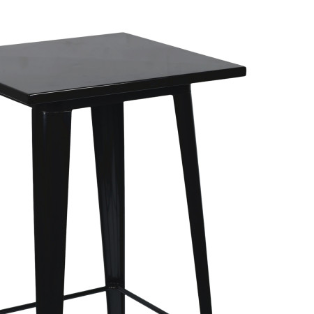 Mesa Alta Industrial Cuadrada de Acero 60x60x105cm Thinia Home Mesas de Comedor 2