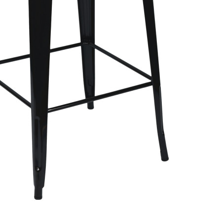 Mesa Alta Industrial Cuadrada de Acero 60x60x105cm Thinia Home Mesas de Comedor 3