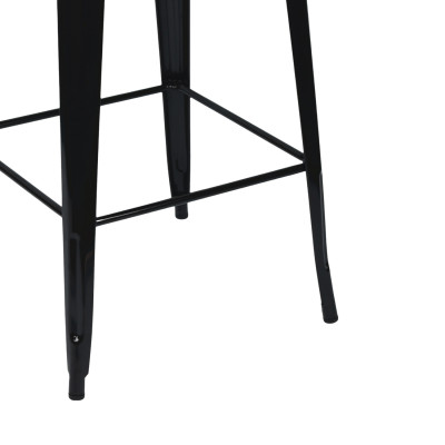 Mesa Alta Industrial Cuadrada de Acero 60x60x105cm Thinia Home Mesas de Comedor 3