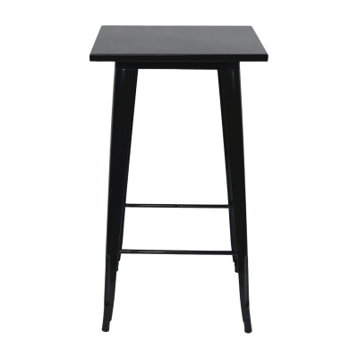 Mesa Alta Industrial Cuadrada de Acero 60x60x105cm Thinia Home Mesas de Comedor 4