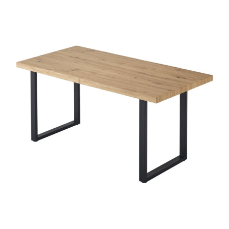 Mesa de Comedor Industrial Rectangular Extensible de Madera y Acero 200x77x80cm Thinia Home Mesas de Comedor 1
