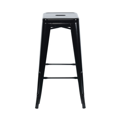 Pack 10 Taburetes Medios Industriales Apilables de Acero 43x43x76cm Thinia Home Taburetes 5
