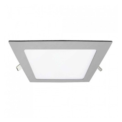 Quadratische LED-Einbau-Downlight, 30 W, 3300 lm, 30 x 30 cm, 4000 K, Chrom, 30.000 Std., SECOM