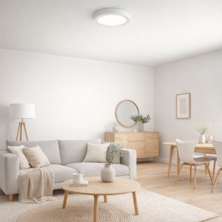 Downlight LED de Superficie Redondo 18W 1800lm Ø20cm 4000K Blanco 30000H SECOM Downlight Superficie 3