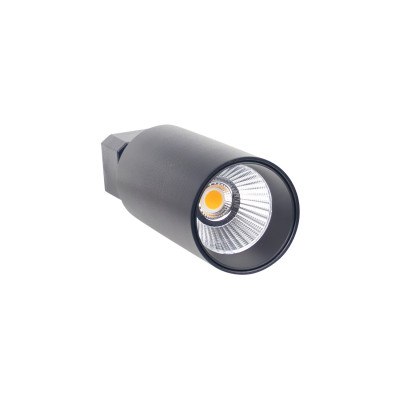 Proyector LED de Carril Twin Medium 20W 1500lm Orientable Ø6.5x19.5cm 3000K Negro 30000H SECOM Proyectores LED para Interior 1