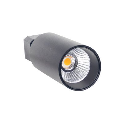 Proyector LED de Carril Klynder Supra 30W 2600lm Orientable Ø8.6x24cm 3000K Negro 30000H SECOM Proyectores LED para Interior 1