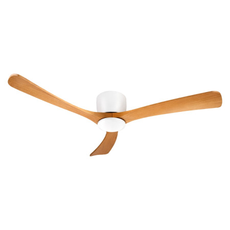 Ventilateur de plafond Aria 132 cm, moteur à courant continu 40 W, silencieux, sans éclairage, avec télécommande Raydan