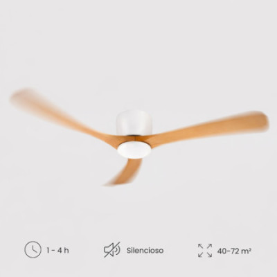 Ventilador de Techo Aria 132cm Motor DC 40W Silencioso Sin Luz con Mando a Distancia Raydan Ventiladores de Techo 4