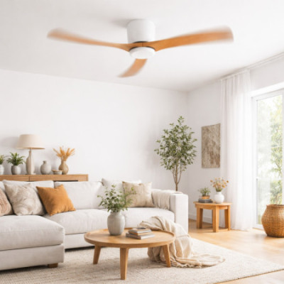 Ventilador de Techo Aria 132cm Motor DC 40W Silencioso Sin Luz con Mando a Distancia Raydan Ventiladores de Techo 5