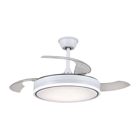 Ventilador de Techo Retráctil Aura 106cm Motor DC 30W Silencioso con Doble Luz LED 72W y Mando a Distancia Raydan Ventiladores d