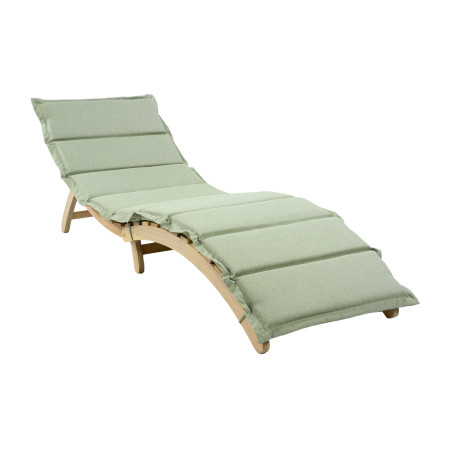 Tumbona Reclinable en Madera de Acacia con Cojín 168x54x55cm 7house Tumbonas de Jardín 1