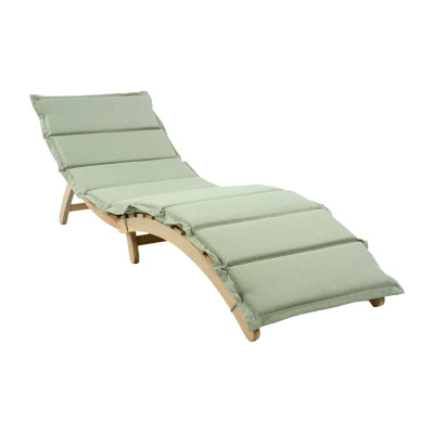 Tumbona Reclinable en Madera de Acacia con Cojín 168x54x55cm 7house Tumbonas de Jardín 1