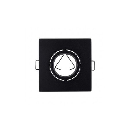 Portalámpara Empotrable Cuadrado Ajustable Casquillo GU10 IP20 10.1x10.1x4cm SECOM Downlight Empotrable 1