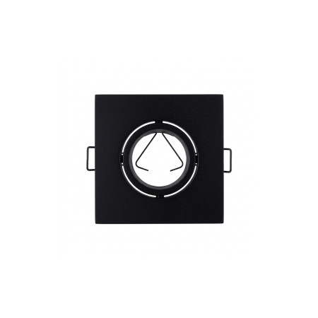 Portalámpara Empotrable Cuadrado Ajustable Casquillo GU10 IP20 10.1x10.1x4cm SECOM Downlight Empotrable 1
