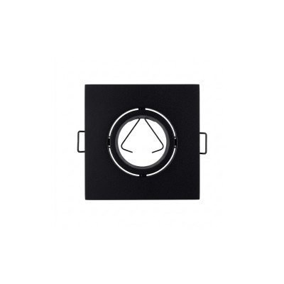Douille d'encastrement carrée réglable, douille GU10, IP20, 10.1x10.1x4cm, SECOM