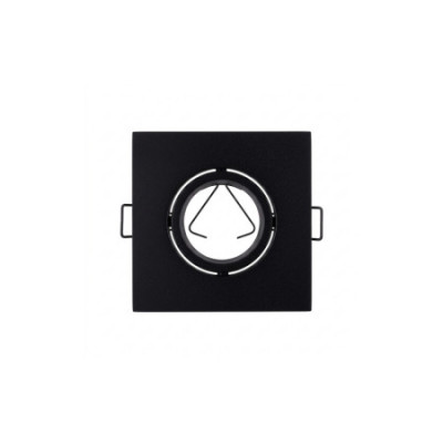 Portalámpara Empotrable Cuadrado Ajustable Casquillo GU10 IP20 10.1x10.1x4cm SECOM Downlight Empotrable 1