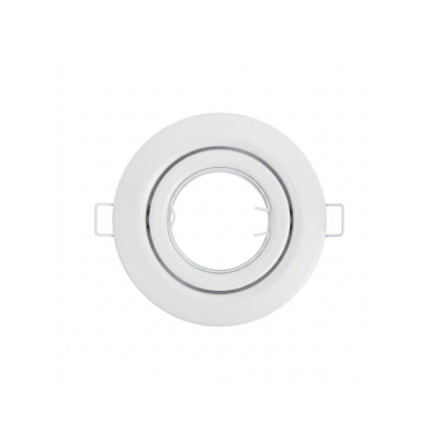 Porta-lampada da incasso circolare orientabile con attacco GU10, IP20, Ø10.3x2.5cm, SECOM