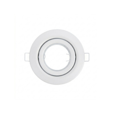 Portalámpara Empotrable Circular Ajustable Casquillo GU10 IP20 Ø10.3x2.5cm SECOM Downlight Empotrable 1