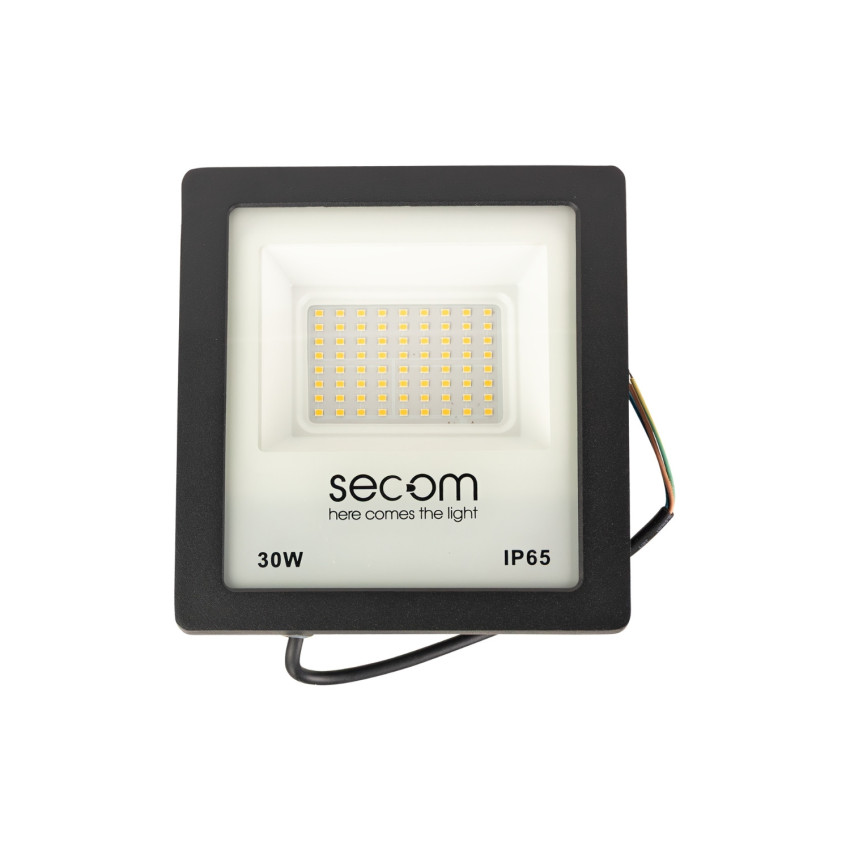 Proyector LED Tenko Eco 30W 3000lm IP65 17.4x4.9x18.4cm Negro 50000H SECOM Proyectores LED para Exterior 1