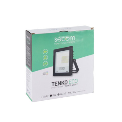 Proyector LED Tenko Eco 30W 3000lm IP65 17.4x4.9x18.4cm Negro 50000H SECOM Proyectores LED para Exterior 2