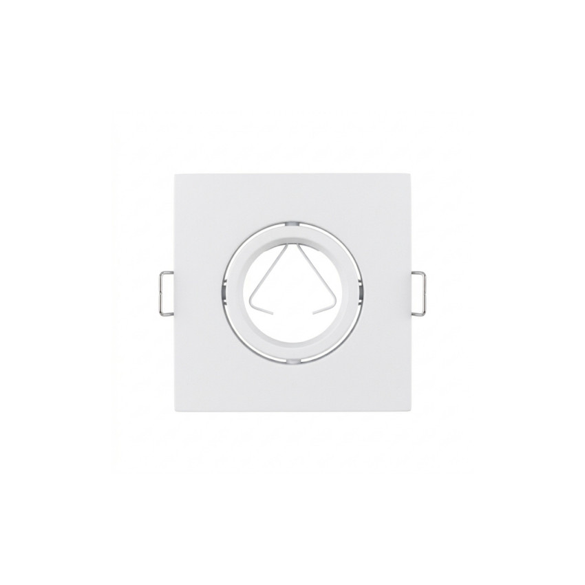 Portalámpara Empotrable Cuadrado Casquillo GU10 IP20 Blanco 10.3x10.3x4cm SECOM Downlight Empotrable 1