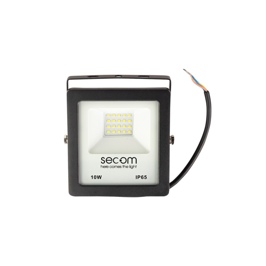 Proyector LED Tenko Eco 10W 900lm IP65 11.8x4x14.5cm 5700K Negro 50000H SECOM Proyectores LED para Exterior 1