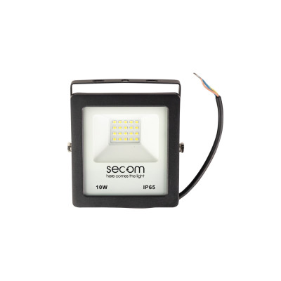 Proyector LED Tenko Eco 10W 900lm IP65 11.8x4x14.5cm 5700K Negro 50000H SECOM Proyectores LED para Exterior 1
