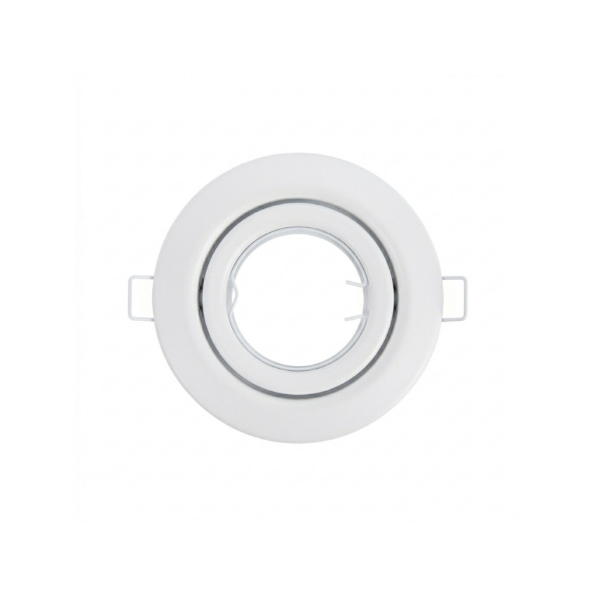 Portalámpara Empotrable Circular Ajustable Casquillo GU10 IP20 Blanco Ø10.1x4cm SECOM Downlight Empotrable 1