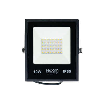 Proyector LED Tenko Plus 10W 1000lm IP65 10x3x12cm 5700K Negro 50000H SECOM Proyectores LED para Exterior 1