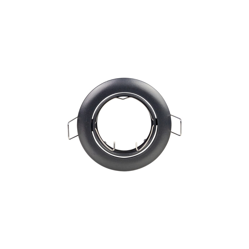 Portalámpara Empotrable Circular Ajustable Casquillo GU10 IP20 Grafito Ø8.2x2.5cm SECOM Downlight Empotrable 1
